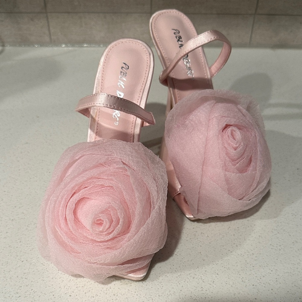 NWOB- Public Desire Pink Aubrey Rose Heels